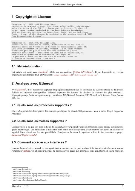 Introduction Ã  l'analyse rÃ©seau - Linux-France