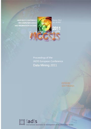 iadis european conference on data mining 2011