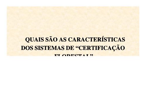 CertificaÃ§Ã£o Florestal - Sociedade Brasileira de Silvicultura