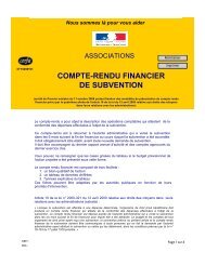 Formulaire compte rendu financier mars 2011 - Le Mans