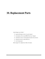 10. Replacement Parts - MCS