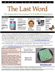 Issue 1: November 2009 - The Last Word Newsletter