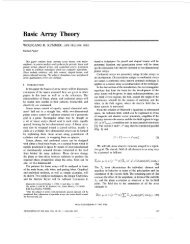 Basic Array Theory