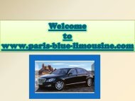 Airport Limousine Service Paris