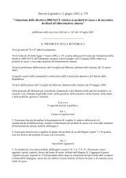 Attuazione della direttiva 2000/36/CE relativa ai prodotti di cacao e ...