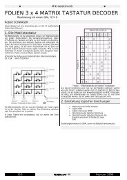 FOLIEN 3 x 4 MATRIX TASTATUR DECODER