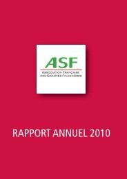 Parution du rapport annuel de l'ASF 2010