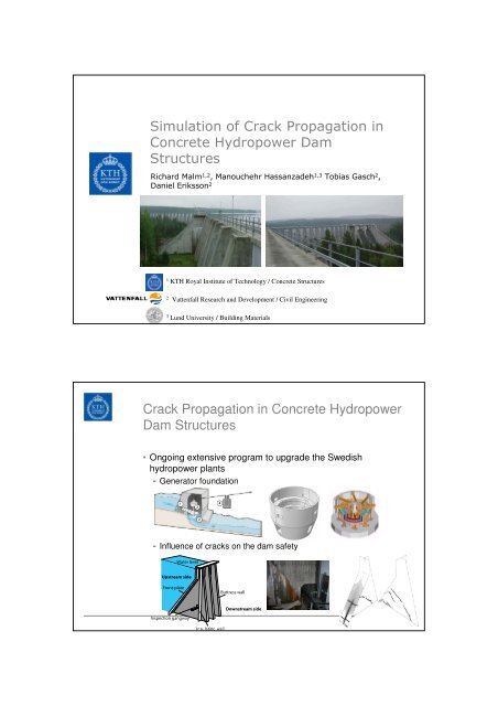 Simulation of Crack Propagation in Concrete Hydropower Dam ...