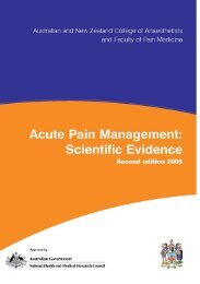 Acute Pain Management: Scientific Evidence