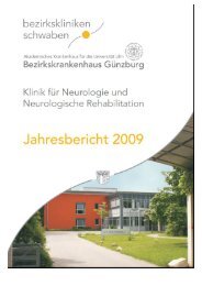 Jahresbericht 2009 - Bezirkskrankenhaus Günzburg