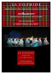 La-Sylphide-Christmas-Secret-201... - The Graduate College of Dance