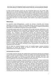 Accouvage synthèse - Institut Technique de l'AVIculture