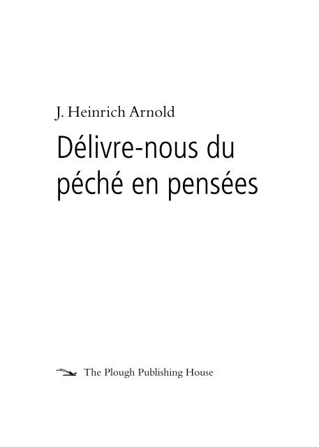 Délivre-nous du péché en pensées - Plough