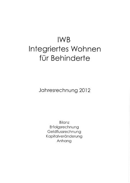 IWB In'regrier'res Wohnen fÃ¼r Behinden'e - IWB Integriertes Wohnen ...