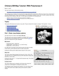 Chimera EM Map Tutorial - NCMI