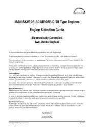 Please see the specific engine Project Guide - MAN Diesel & Turbo