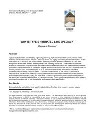 why is type s hydrated lime special? - Ecological Building Network