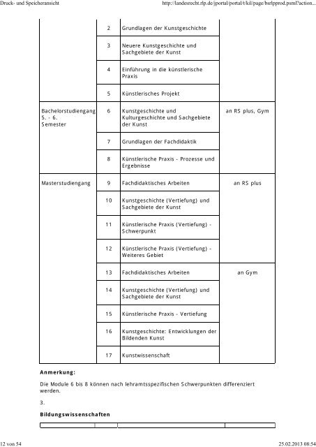 LVO lehramtsbezogener Bachelor-/Master-StudiengÃ¤nge i.d.F. vom ...