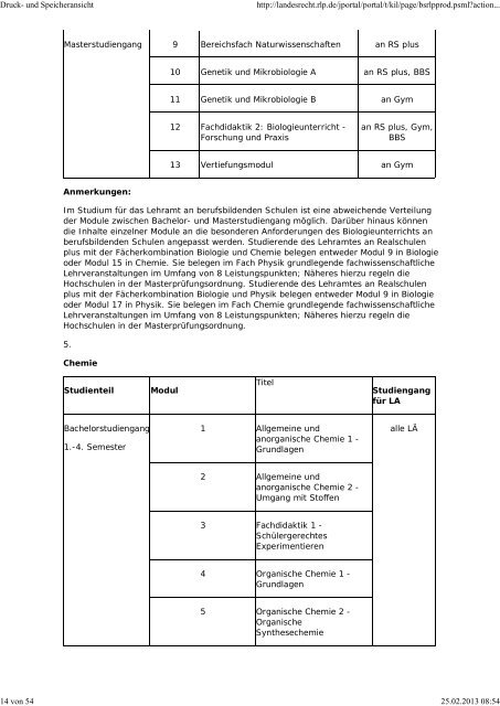 LVO lehramtsbezogener Bachelor-/Master-StudiengÃ¤nge i.d.F. vom ...