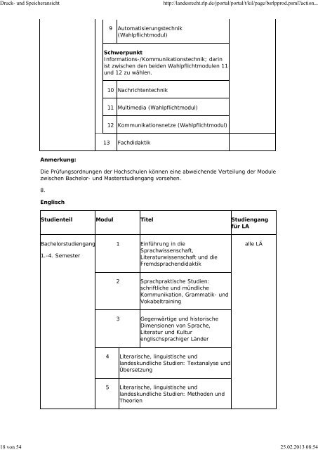 LVO lehramtsbezogener Bachelor-/Master-StudiengÃ¤nge i.d.F. vom ...