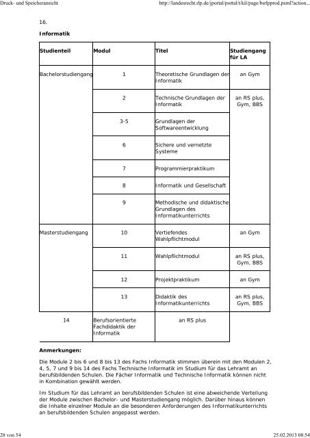 LVO lehramtsbezogener Bachelor-/Master-StudiengÃ¤nge i.d.F. vom ...