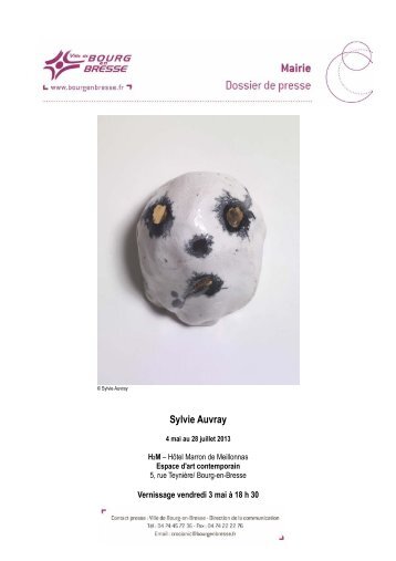 Exposition de Sylvie Auvray (.pdf - 264,08 ko) - Bourg-en-Bresse