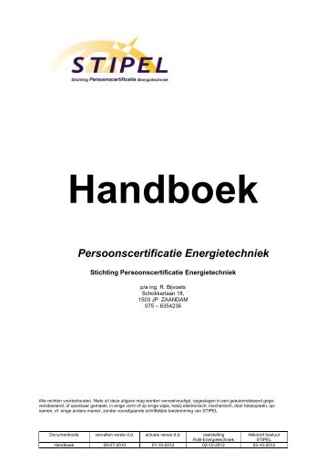 Handboek - Stipel