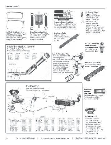 Fuel Filler Neck Assembly Fuel System - Vintage Power Wagons