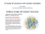 A study of neutron-â€rich carbon isotopes - INT Home Page
