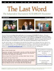 TLW July 2012 - The Last Word Newsletter