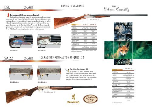 fusils superposes - Browning International