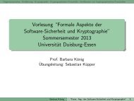 Formale Aspekte der Software-Sicherheit und Kryptographie