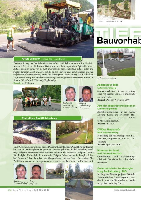 News 2008 - Mandlbauer Bau GmbH