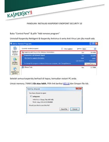 Panduan Instalasi kaspersky Endpoint Security 10 - BITS