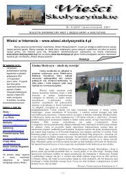 Nr 3/2007 - Biuletyn Informacji Publicznej, Urząd Gminy Skołyszyn