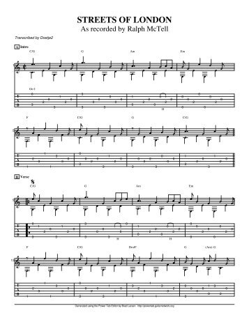 Complete Transcription In PDF - Guitar Alliance