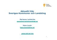 Aktuellt frÃ¥n Sveriges Kommuner och Landsting