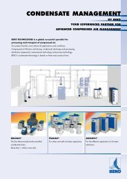 COndEnSATE MAnAgEMEnT - BEKO TECHNOLOGIES GmbH