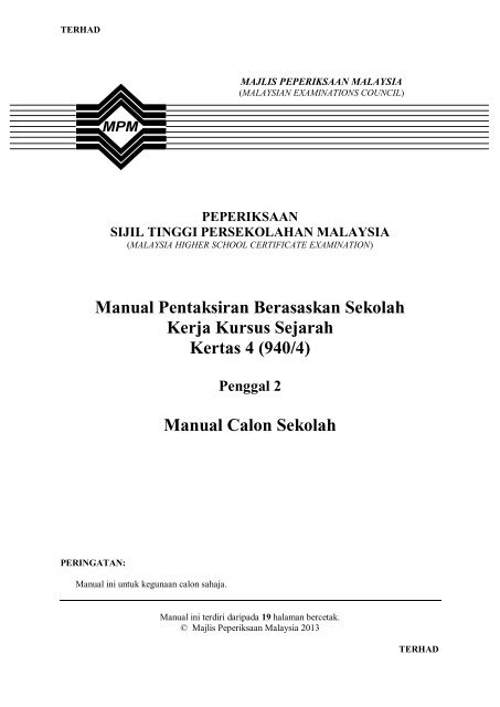 Manual Sejarah 9404