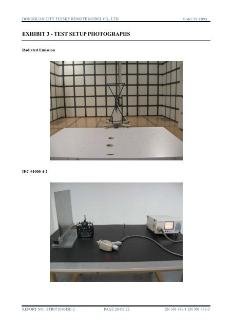 ETSI EN 301 489-1 V1.6.1 ETSI EN 301 489-3 V1.4.1 Measurement ...