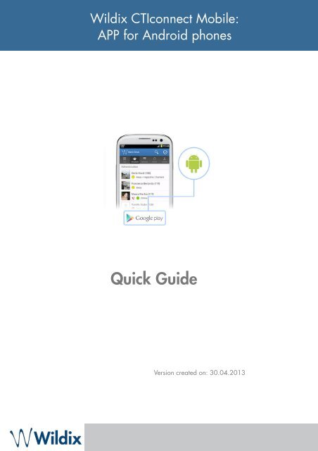 CTIconnect Mobile - APP for Android - Wildix