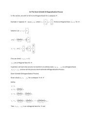 5.6 The Gram-Schmidt Orthogonalization Process In this section, we ...