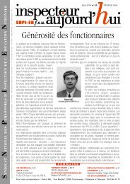 NÂ° 23 : GÃ©nÃ©rositÃ© des fonctionnaires - SNPI