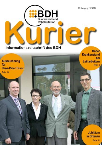 Kurier 1/2 2013 - BDH Bundesverband Rehabilitation