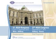 download Hauptprogramm/ Final programme - AGA-Kongresse