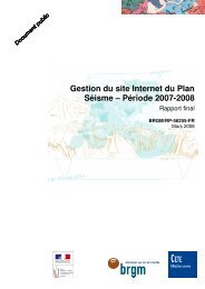 rapport de synthÃ¨se 2007-2008 - Le Plan SÃ©isme