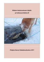 Käyttö- ja hoitosuunnitelma - Kalatalouden Keskusliitto