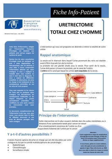 Uretrectomie totale chez l'homme.pdf - CHU de Rouen