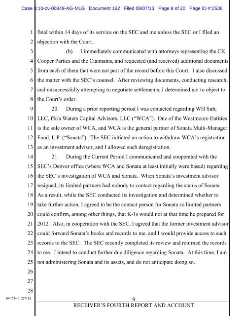 Document - SEC vs. WESTMOORE MANAGEMENT, LLC, ET AL ...