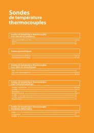 Sondes de tempÃ©rature thermocouples - Prosensor